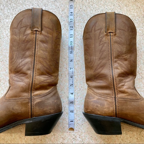 Durango Rustic Brown Leather Western Cowboy Boots - Picture 9 of 12